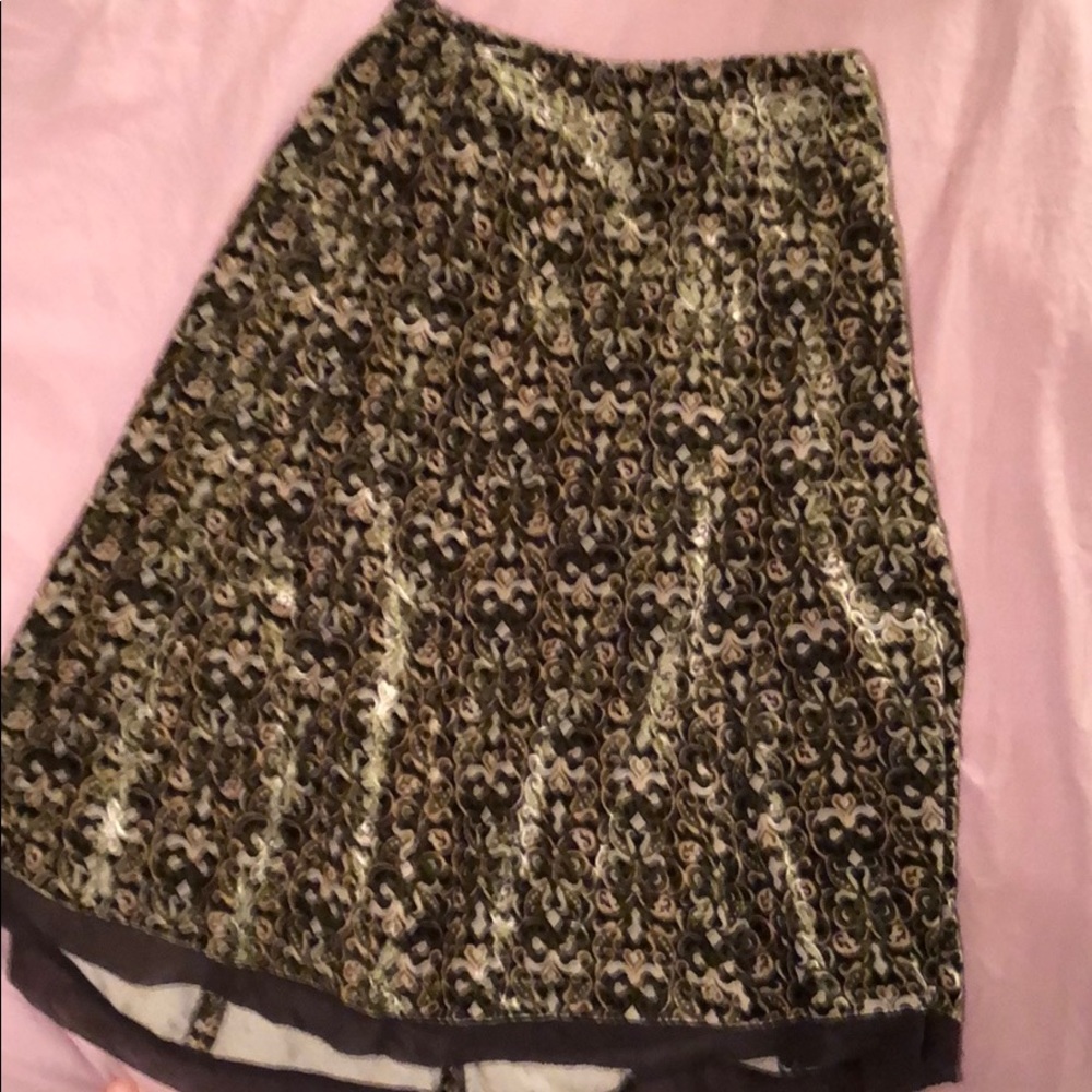 Ann Taylor velvet circle skirt